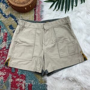 Vintage Y2K 2000s AE American Eagle Beige Tan Cargo Shorts 4 Pockets